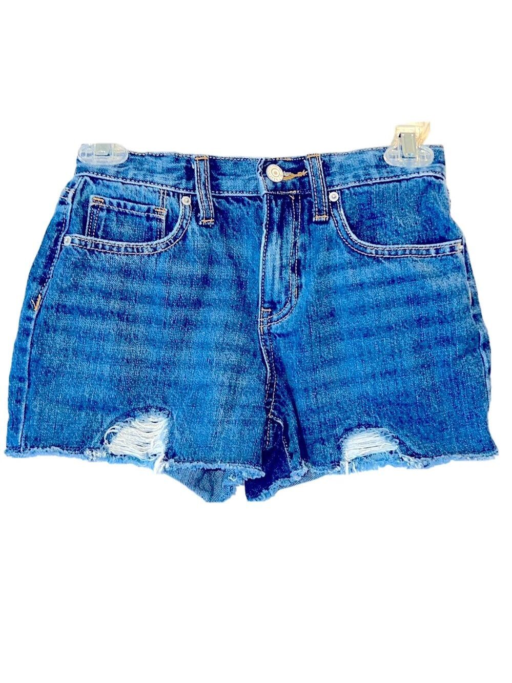 Old Navy Shorts, Size 10, Waist12” Adjustable, Length 11”, High Rise, Distressed